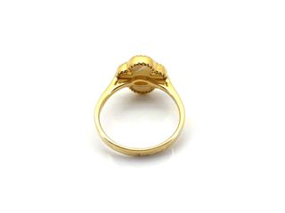 anillo oro 18k con piedra con circonita t. 16 (17,84 mm)