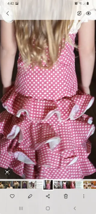 Traje de flamenca niña  de 2 a 4 años
