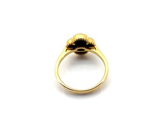 anillo oro 18k con piedra con circonita t. 16 (17,84 mm)