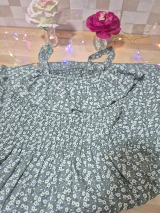 Vestido Verano Fruncido Floral