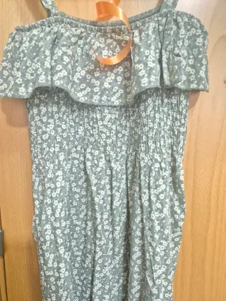 Vestido Verano Fruncido Floral