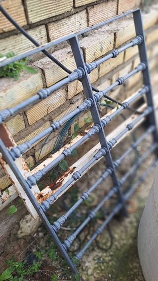 Rejas metálicas oxidadas