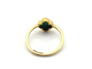 anillo oro 18k con piedra con circonita t. 16 (17,84 mm)