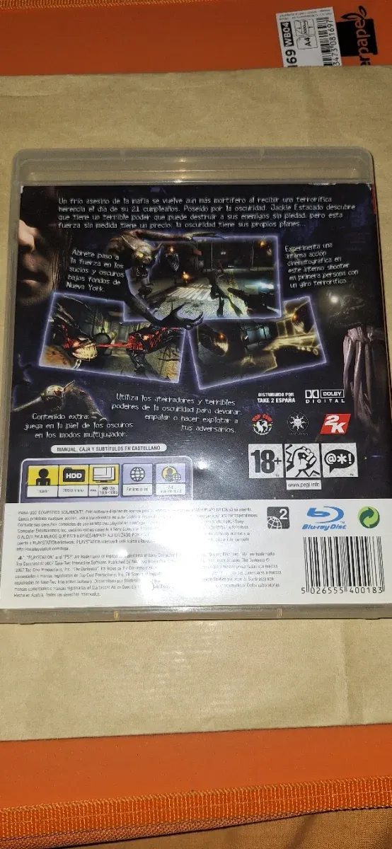 Carcasa y manuales PS3 The Darkness afbeelding 2
