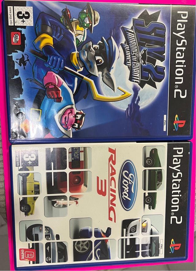 2 Juegos PS2: Sly 2 y Ford Racing 3