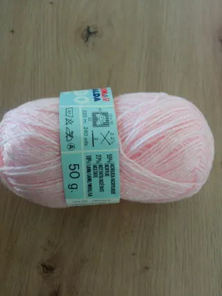 3 Ovillos Pinguin Esmeralda Rosa