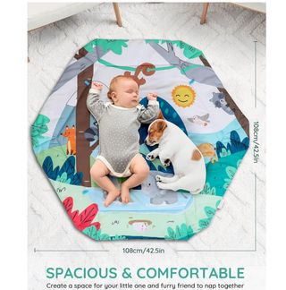 Parque infantil para bebés con gimnasio