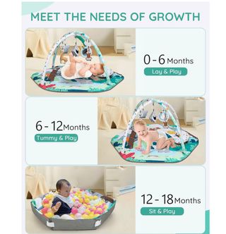 Parque infantil para bebés con gimnasio