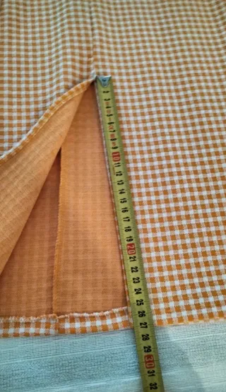 Vestido Zara cuadros beige y amarillo