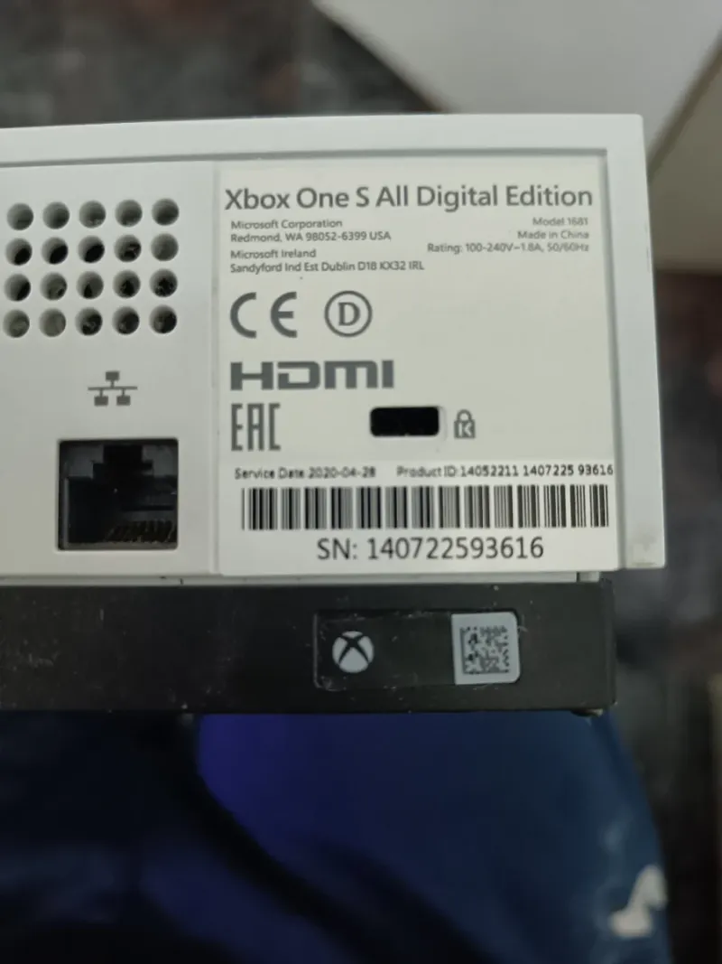 Xbox One S All Digital Edition Blanca