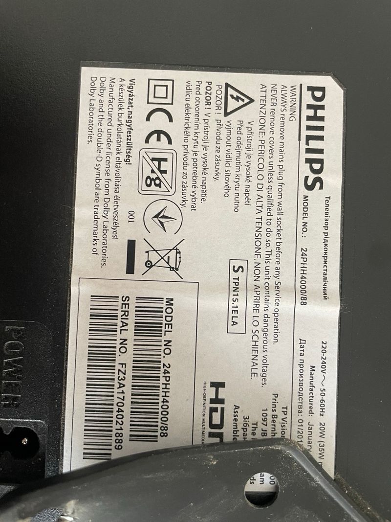 Televisor Philips Negro afbeelding 2