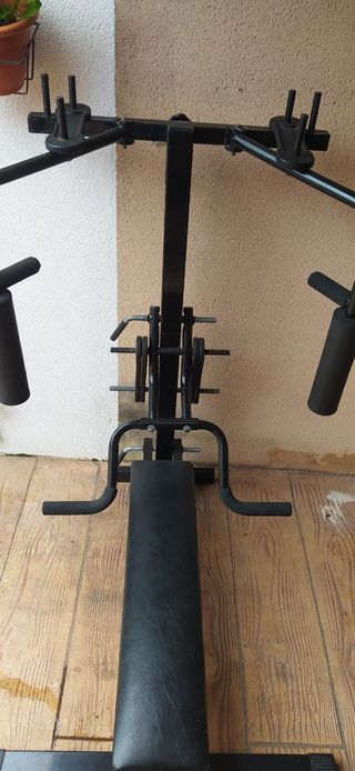 Banco de pesas y soporte para gimnasio