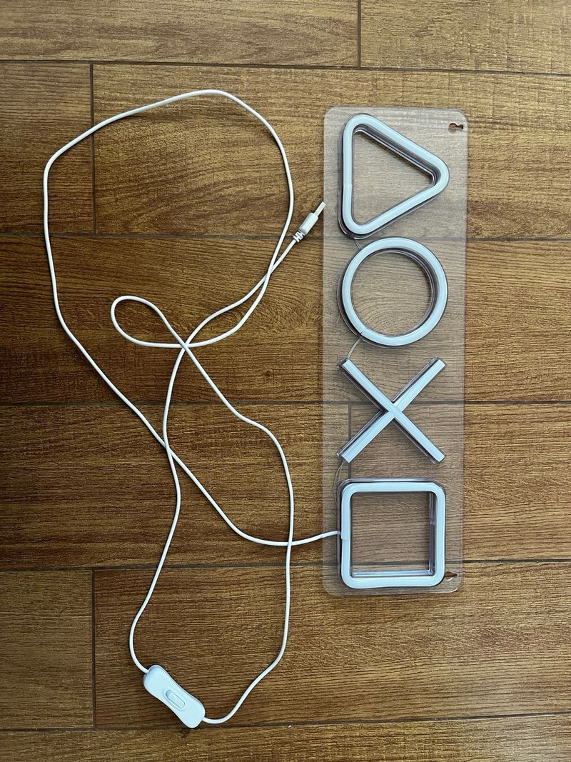 Lámpara LED Neón USB Playstation afbeelding 2