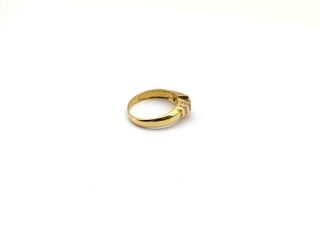 anillo oro 18k con piedra con circonita