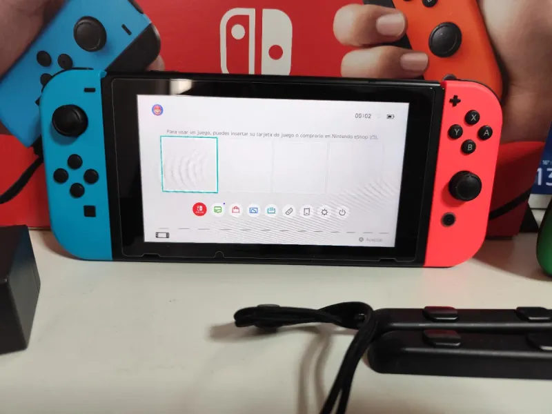 Nintendo Switch V2 Azul/Verde/Rojo afbeelding 3