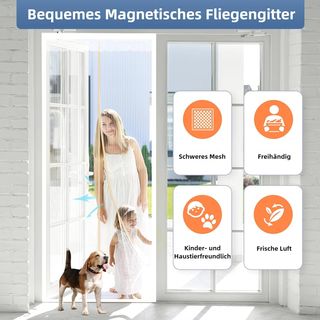 Mosquitera Puerta Magnetica 70x200CM, Cortinas Ant