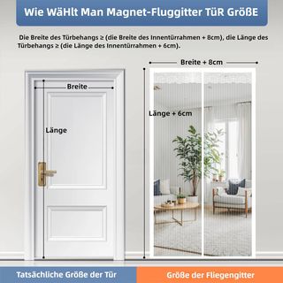 Mosquitera Puerta Magnetica 70x200CM, Cortinas Ant