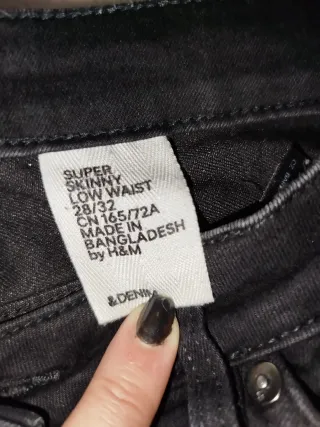 Pantalón H&M Negro Talla 40