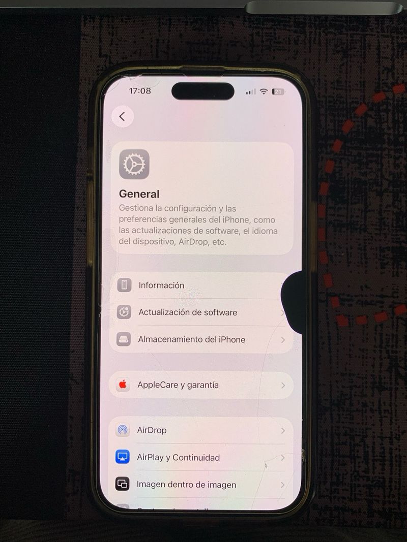 iPhone 14 Pro 128GB Blanco Mini Dañado en pantalla afbeelding 3
