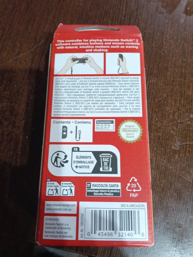 Joy-Con (R) Nintendo Switch Rojo Claro afbeelding 2