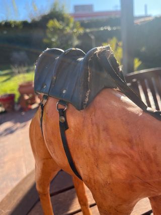 Camello antiguo de piel 38cm