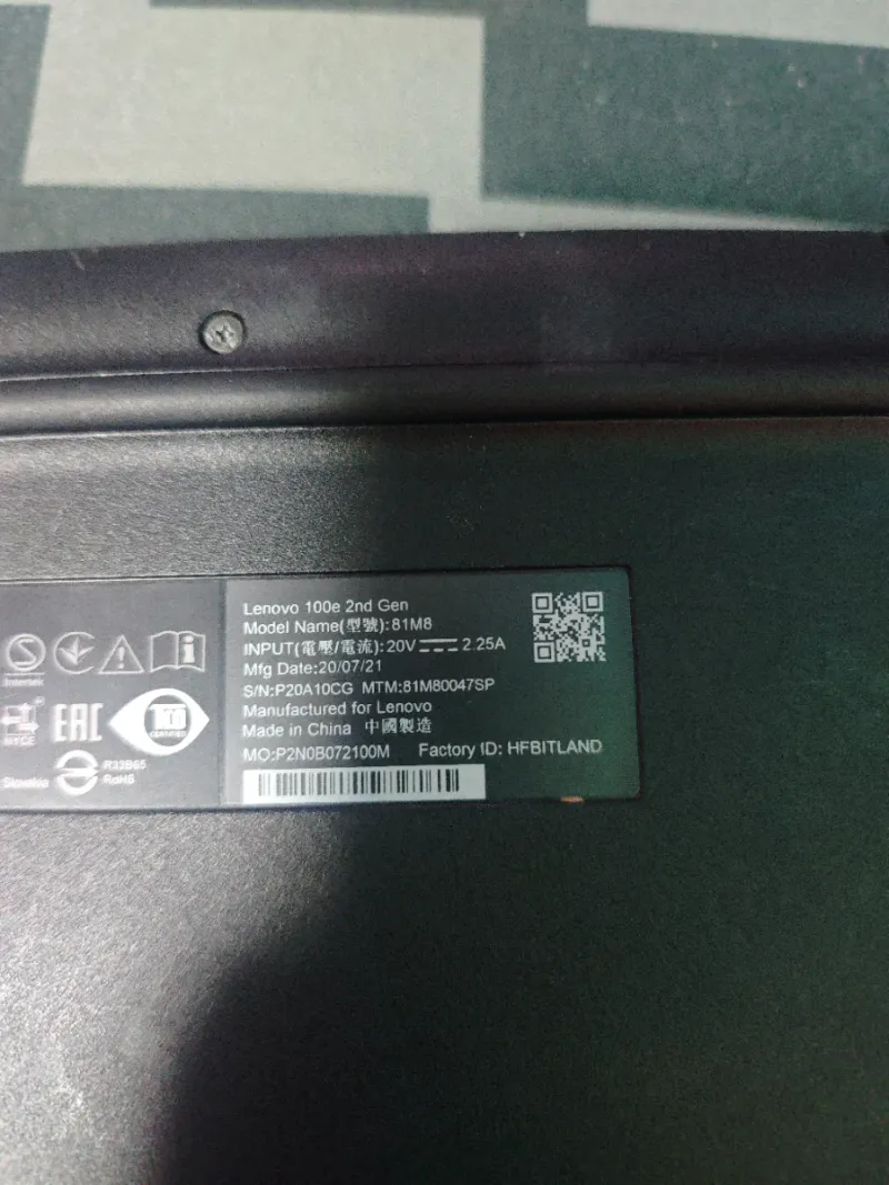 Portátil Lenovo Negro afbeelding 4