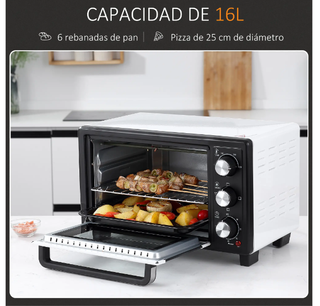 Horno Portátil 16L 1400W 3 Modos
