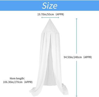 Dosel para bebé, dosel para cama de gasa, redondo,