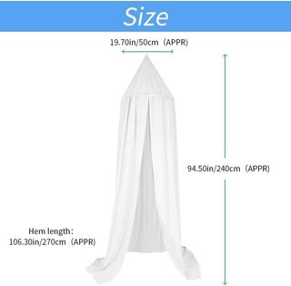 Dosel para bebé, dosel para cama de gasa, redondo,