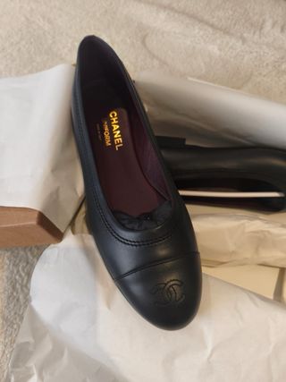 Bailarinas Chanel Negras Talla 40