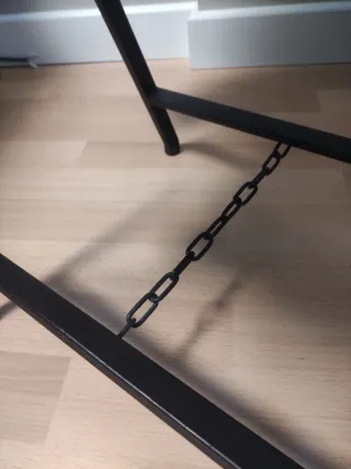 Galán de noche madera y metal