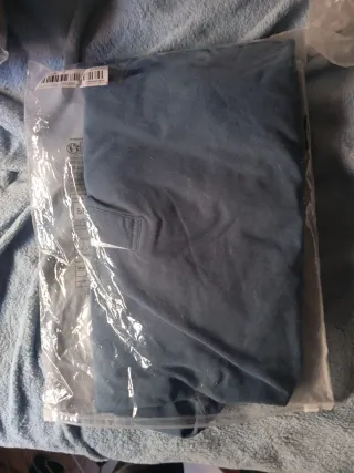 Polo manga larga azul