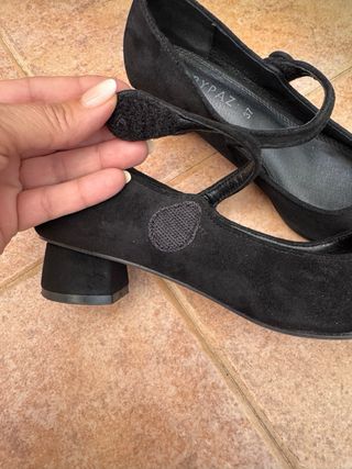 Zapatos Marypaz negros tacón bajo
