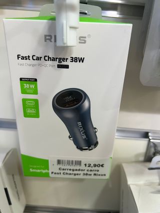 Carregador Carro Rixus 38W PD+QC