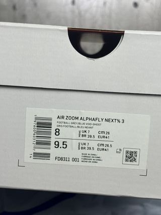 Nike Alphafly 3 Talla 41 Gris Naranja