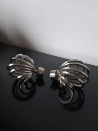 Remates decorativos barra cortina metal