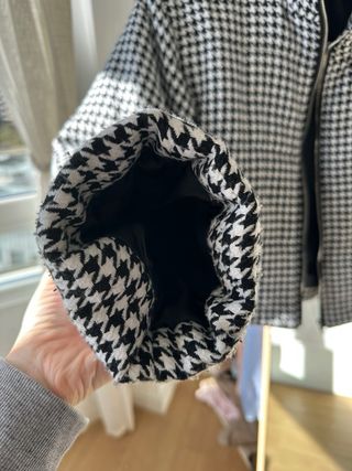 Abrigo estampado pata de gallo