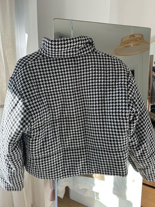 Abrigo estampado pata de gallo