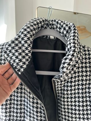 Abrigo estampado pata de gallo