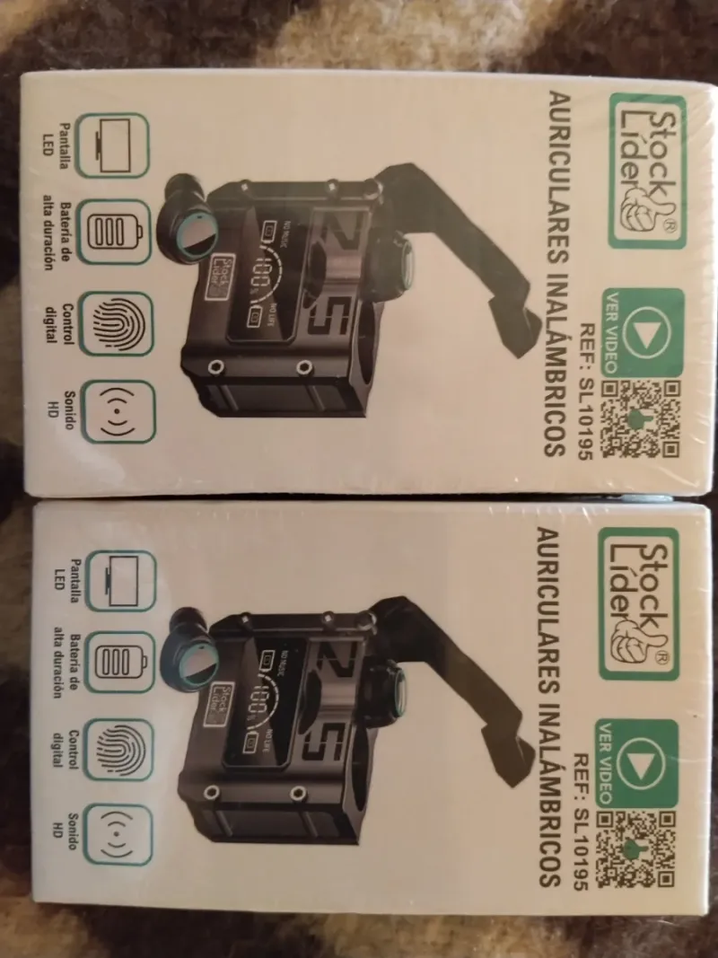 Auriculares Inalámbricos Stock Líder Negros