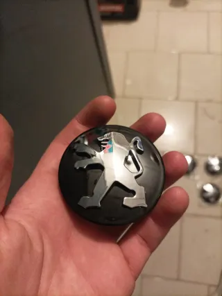 Tapas de llanta Peugeot 60mm (4 unidades)
