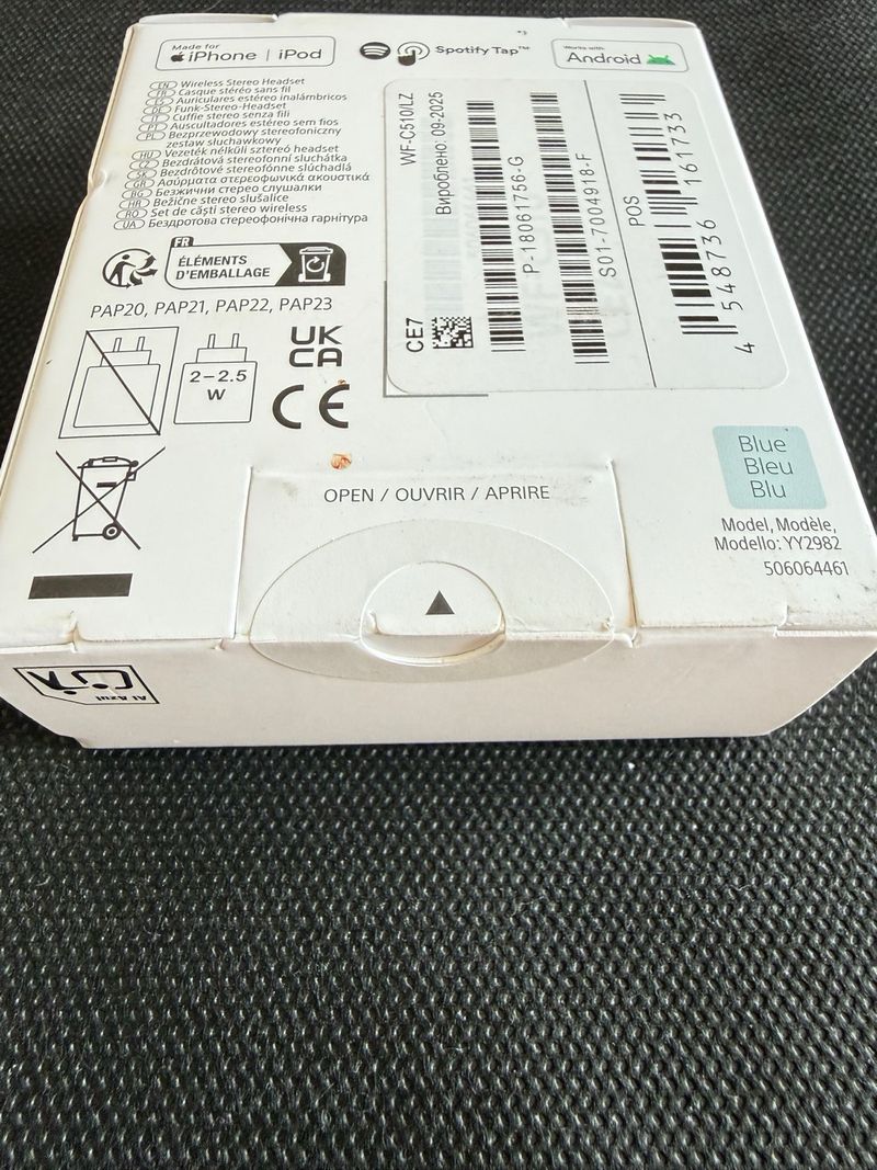 Auriculares Inalámbricos Sony WF-C510 Azul afbeelding 13
