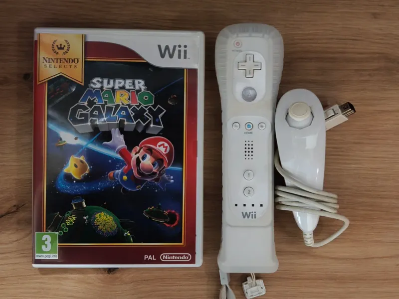 Super Mario Galaxy Wii + mando wii + Nunckuk