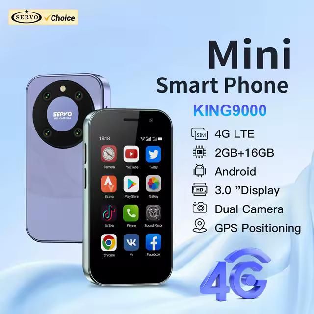 Servo KING9000 Mini Smartphone 16GB Nuevo