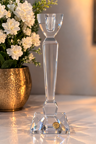 Candelabro Cristal Bohemia 24% PbO Transparente