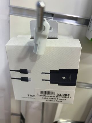 Carregador 25W USB-C + Cabo Preto