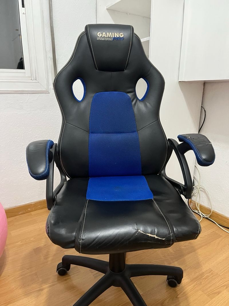 Silla Gaming Pro Azul afbeelding 2