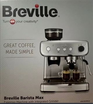 Cafetera Breville Barista Max Plateada