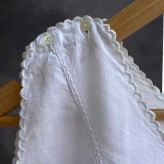 Camisón / Vestido vintage de algodón con encaje