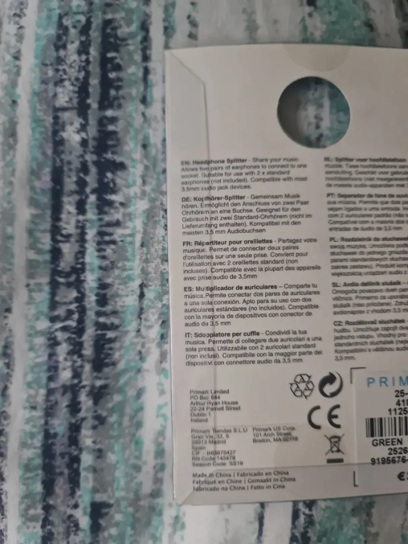 Divisor de Auriculares Verde afbeelding 2